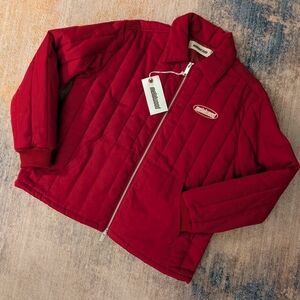 Metalwood Oval Logo Quilted Mechanics Jacket - NWT Sold Out Online